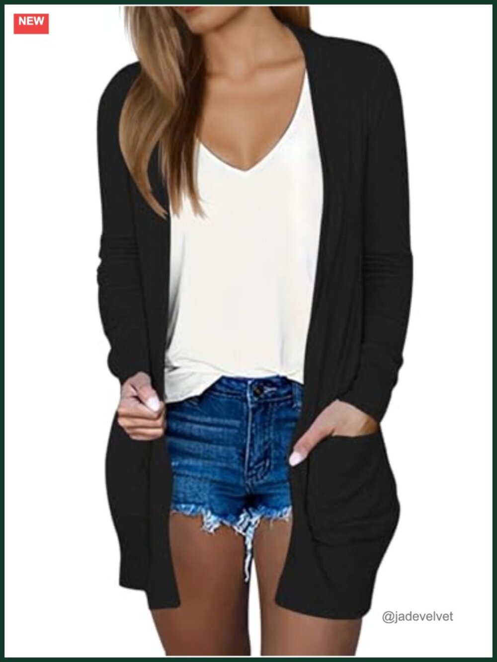 Women Lightweight Open Front Cardigan Long Sleeve Sweater